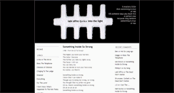 Desktop Screenshot of lyrics.intothelight.info